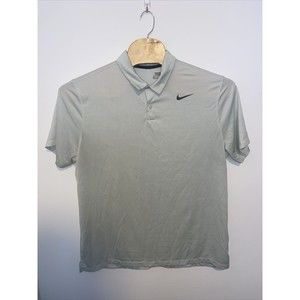 Nike Golf Polo Short Sleeve Standard Fit Dri-Fit Gray XL Mens